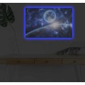 Obraz s LED osvětlením VESMÍRNÁ ODYSEA 45 x 70 cm