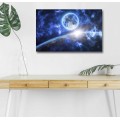 Obraz s LED osvětlením VESMÍRNÁ ODYSEA 45 x 70 cm