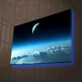 Obraz s LED osvětlením NEBESKÁ KRAJINA 45 x 70 cm