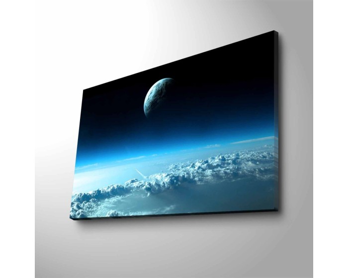 Obraz s LED osvětlením NEBESKÁ KRAJINA 45 x 70 cm