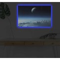 Obraz s LED osvětlením NEBESKÁ KRAJINA 45 x 70 cm