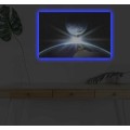 Obraz s LED osvětlením SETKÁNÍ ZEMĚ A MĚSÍCE 45 x 70 cm