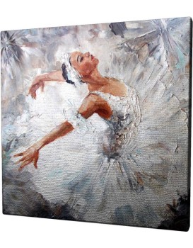 Obraz na plátně White swan KC012 45x45 cm