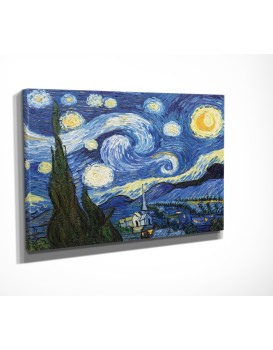 Obraz HVĚZDNÁ NOC od V. V. GOGHA 30x40 cm modrý