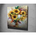 Obraz na plátně Sunflowers KC265 45x45 cm