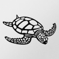 Nástěnná kovová dekorace Caretta černá