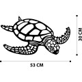 Nástěnná kovová dekorace Caretta černá
