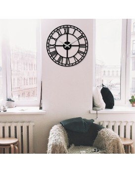 Nástěnné kovové hodiny Enzoclock S002 černé