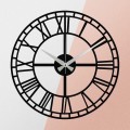 Nástěnné kovové hodiny Enzoclock S002 černé