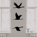 Nástěnná kovová dekorace Mallard černá