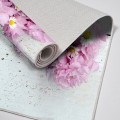 Sada 2 kusů koupelnových předložek FlowersForYou bílá/růžová