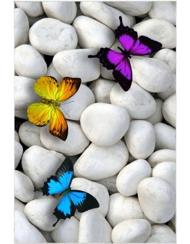 Sada 2 kusů koupelnových předložek ButterflyStone šedá