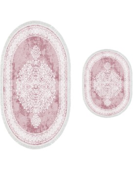 Sada 2 kusů koupelnových podložek Orient Ornamental Powder růžová