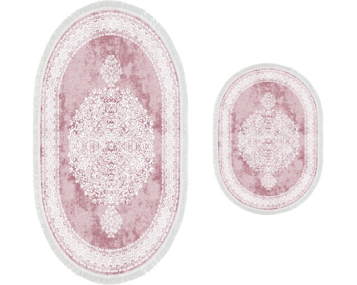 Sada 2 kusů koupelnových podložek Orient Ornamental Powder růžová