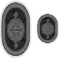 Sada 2 kusů koupelnových podložek Orient Ornamental Black černá