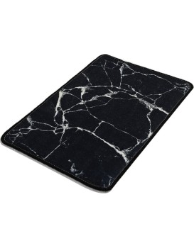 Koupelnová předložka Marble DJT 40x60 černobílá