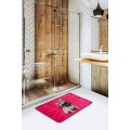 Koupelnová předložka Pug DJT 40x60 růžová
