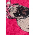 Koupelnová předložka Pug DJT 40x60 růžová