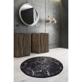 Koupelnová předložka Marble 140 cm černá/bílá
