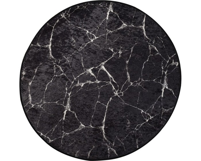 Koupelnová předložka Marble 140 cm černá/bílá