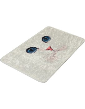 Koupelnová předložka Cat Eyes 40x60 cm krémovo-bílá