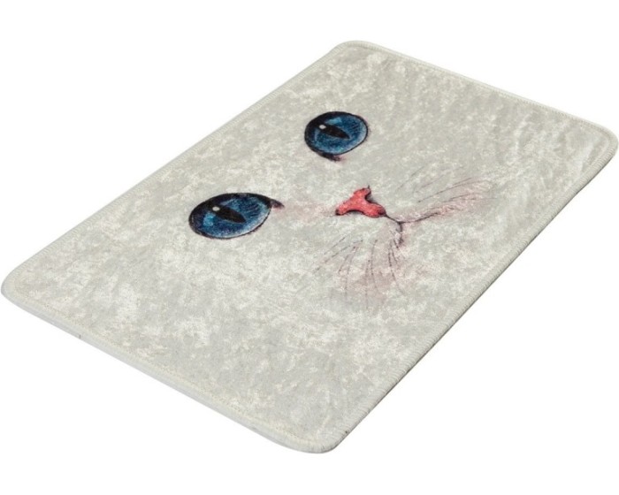 Koupelnová předložka Cat Eyes 40x60 cm krémovo-bílá