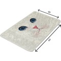 Koupelnová předložka Cat Eyes 40x60 cm krémovo-bílá