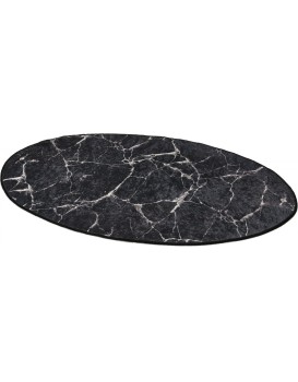 Koupelnová předložka Marble DJT 80x120 černá/bílá
