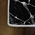 Koberec Black Marble 80x150 cm černý