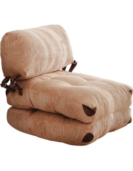Rozkládací futonové křeslo Kadife camel