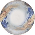 Porcelánová sada 24 ks talířů BlueEarth bílá/modrá