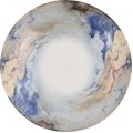 Porcelánová sada 24 ks talířů BlueEarth bílá/modrá