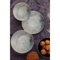 Porcelánová sada 24 ks talířů Pearl bílá/šedá