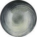 Porcelánová jídelní sada 24 ks Sat černá/zelená