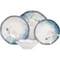 Porcelánová sada 24 ks talířů Abstract I bílá/modrá