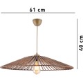 Závěsný lustr Conic hnědý