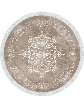 Kulatý koberec Tapis 100 cm béžový