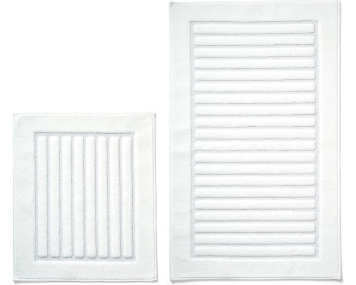 Sada 2 kusů koupelnových předložek Cotton Creamy béžová
