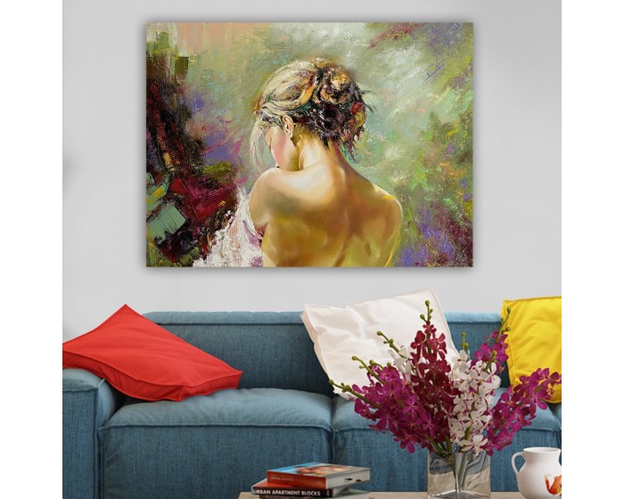 Obraz WOMAN WITH COLORS 70x100 cm
