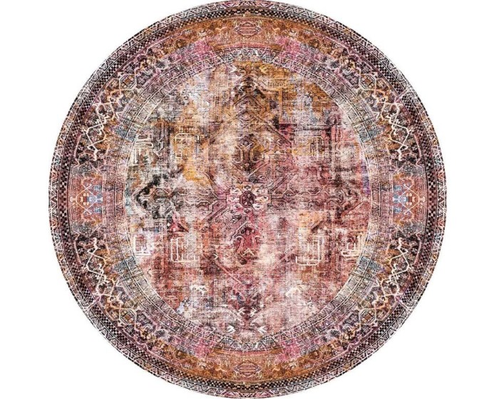 Kulatý koberec Fusion Chenille 230 cm vícebarevný
