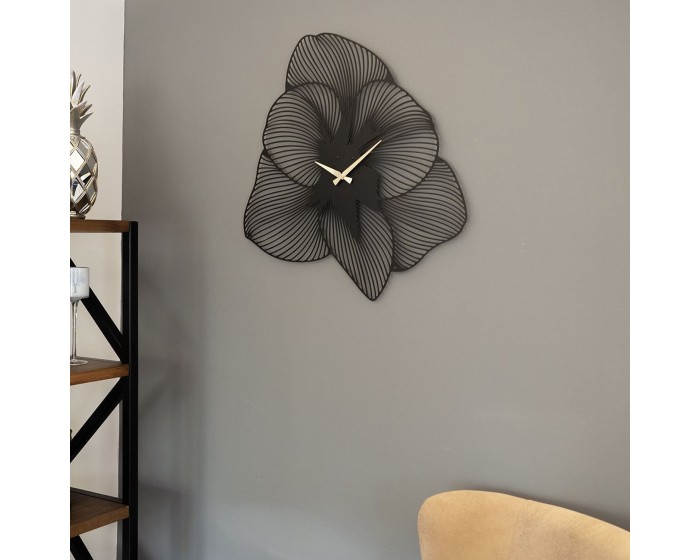 Nástěnné kovové hodiny Azalea APS039 49 černé