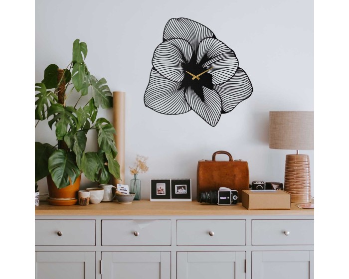 Nástěnné kovové hodiny Azalea APS039 70 černé