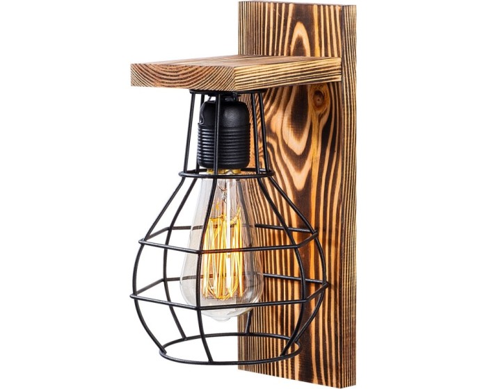 Nástěnná lampa Erebos VII natural
