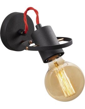Nástěnná lampa Vaveyla černá