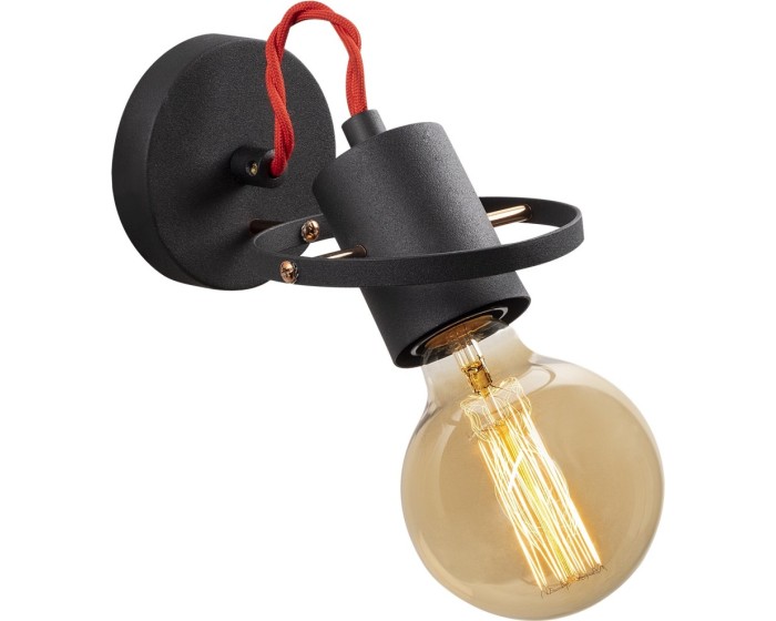 Nástěnná lampa Vaveyla černá