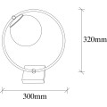 Stolní lampa Dolunay černá/bílá