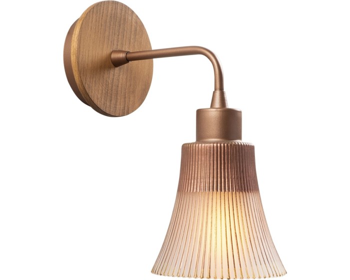 Nástěnná lampa Foca měděná