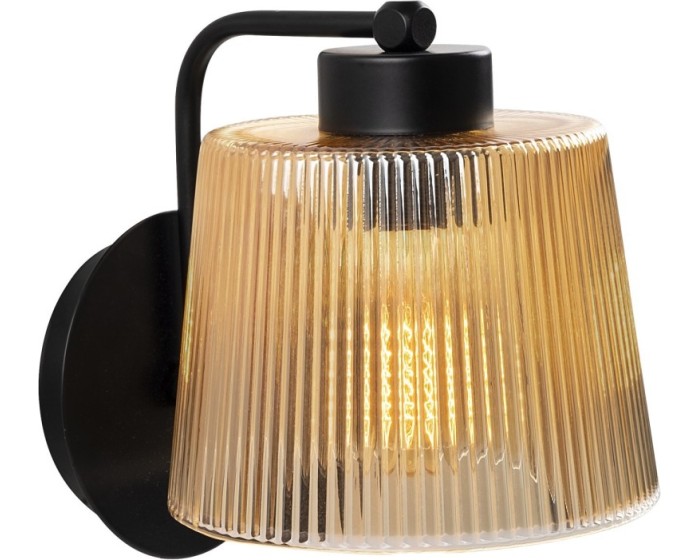 Nástěnná lampa Kemer černá