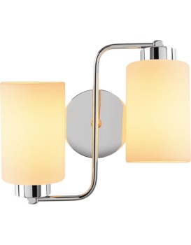 Nástěnná lampa Balcova III stříbrná