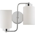 Nástěnná lampa Balcova III stříbrná